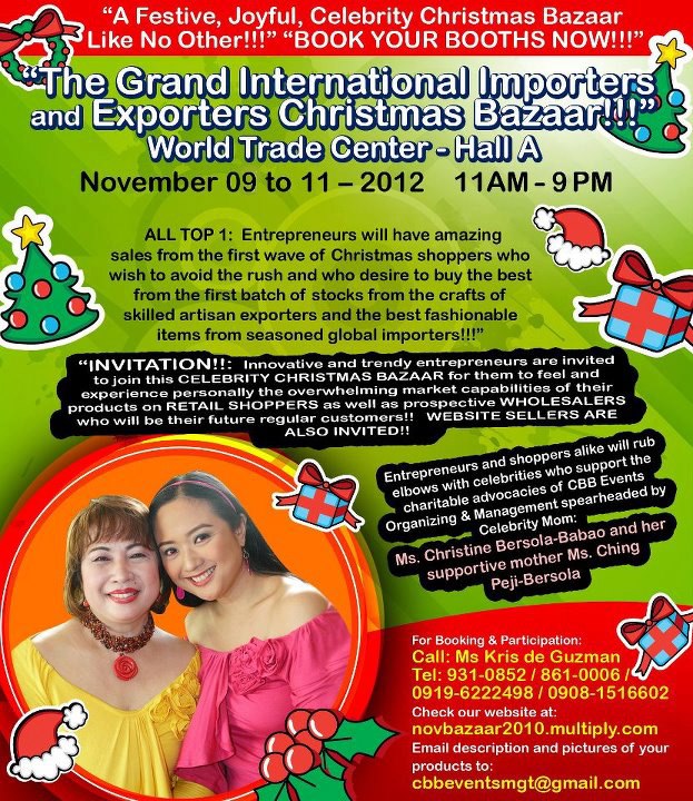 The Grand International Importers & Exporters Christmas Bazaar @ World Trade Center November 2012