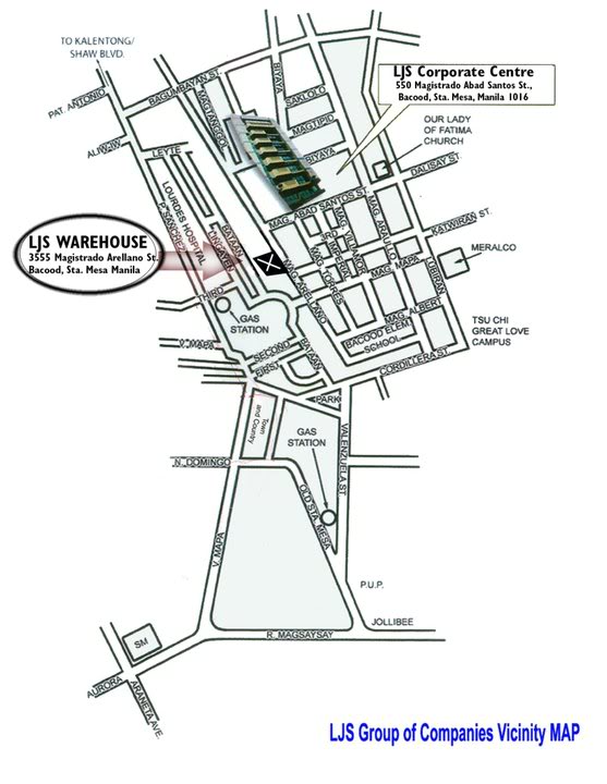 LJS Group of Companies Vicinity Map