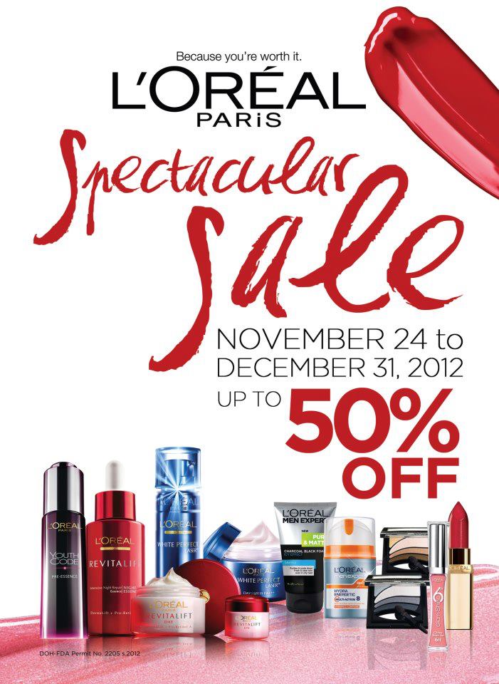 L'Oreal Spectacular Sale November 2012