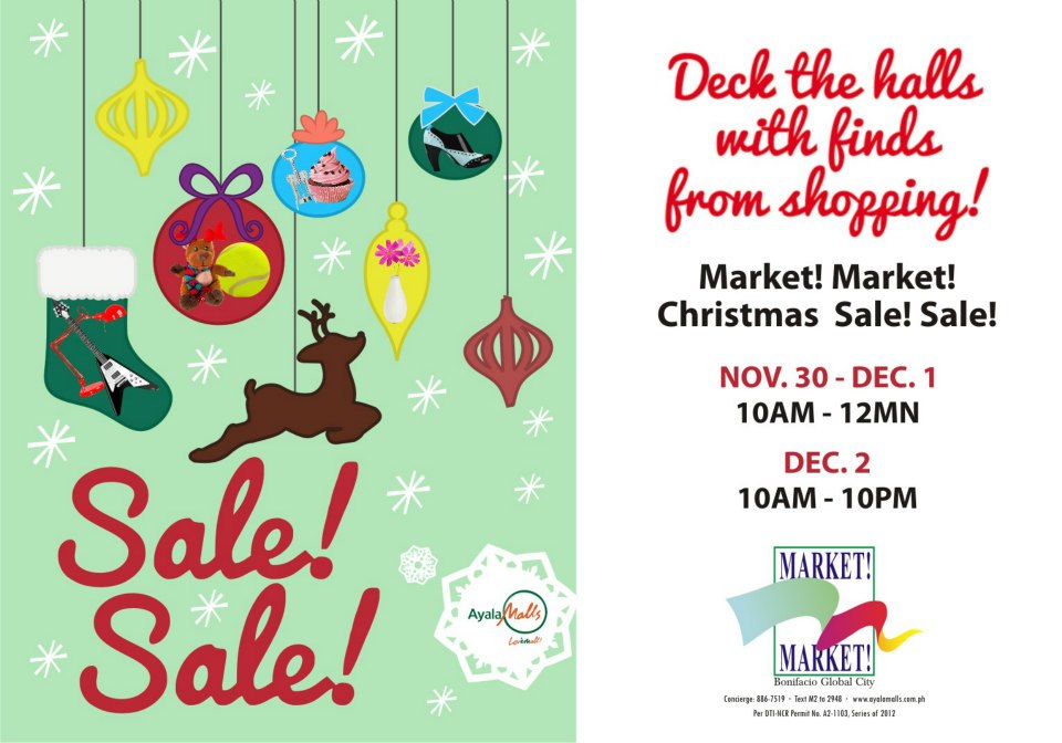 Market Market Christmas Sale November - December 2012