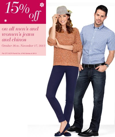 Marks & Spencer Jeans & Chinos Sale November 2012