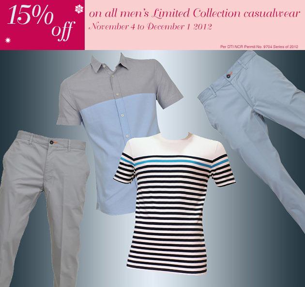 Marks & Spencer Mens Limited Collection Casualwear Sale November 2012