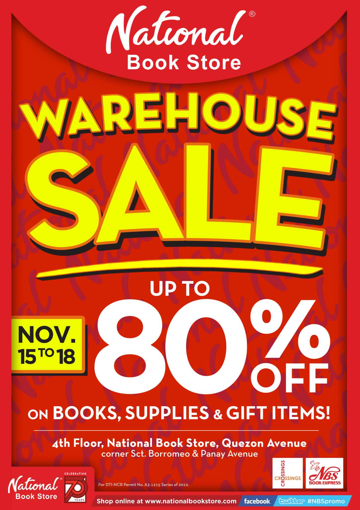 National Bookstore Warehouse Sale November 2012