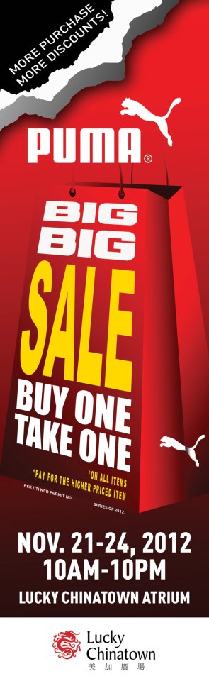 Puma Big Sale @ Lucky Chinatown Mall November 2012