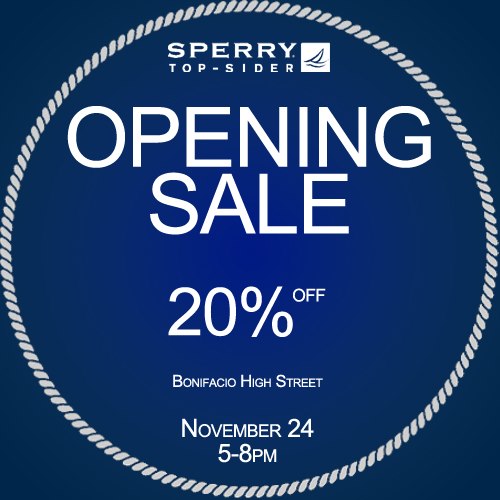 Sperry Top-sider Opening Sale @ Bonifacio High Street November 2012