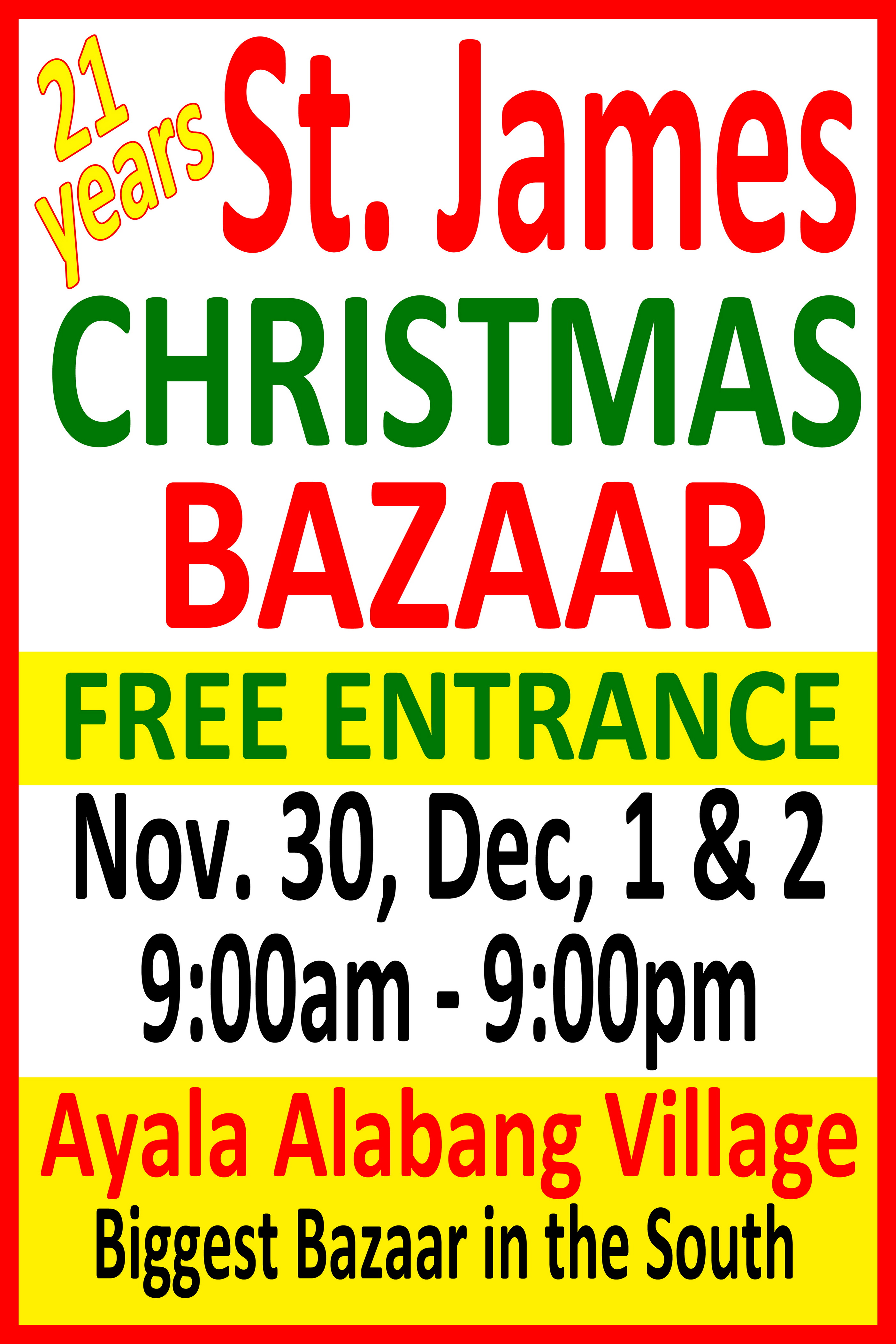 St. James Christmas Bazaar November 2012