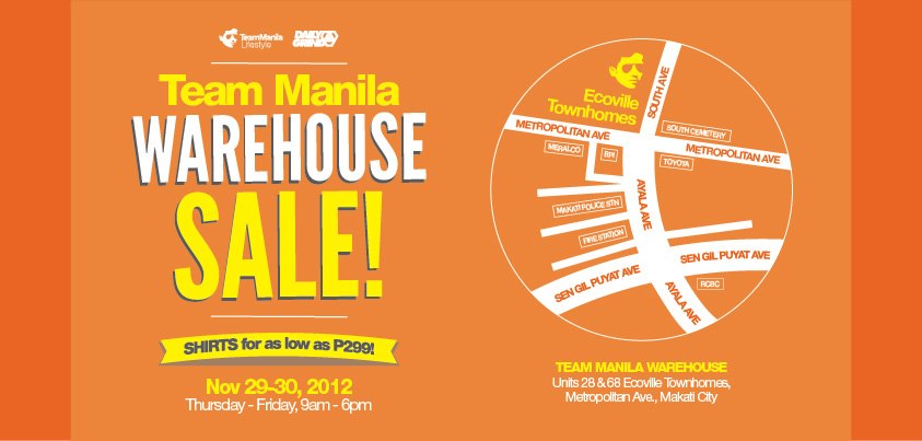 Team Manila Warehouse Sale November 2012