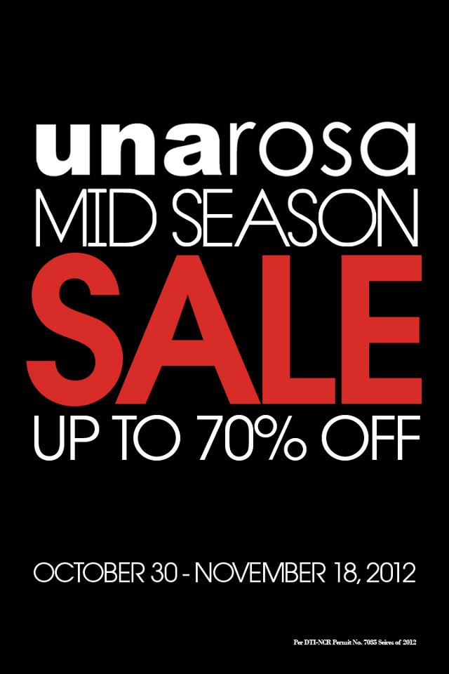 Una Rosa Mid-Season Sale November 2012