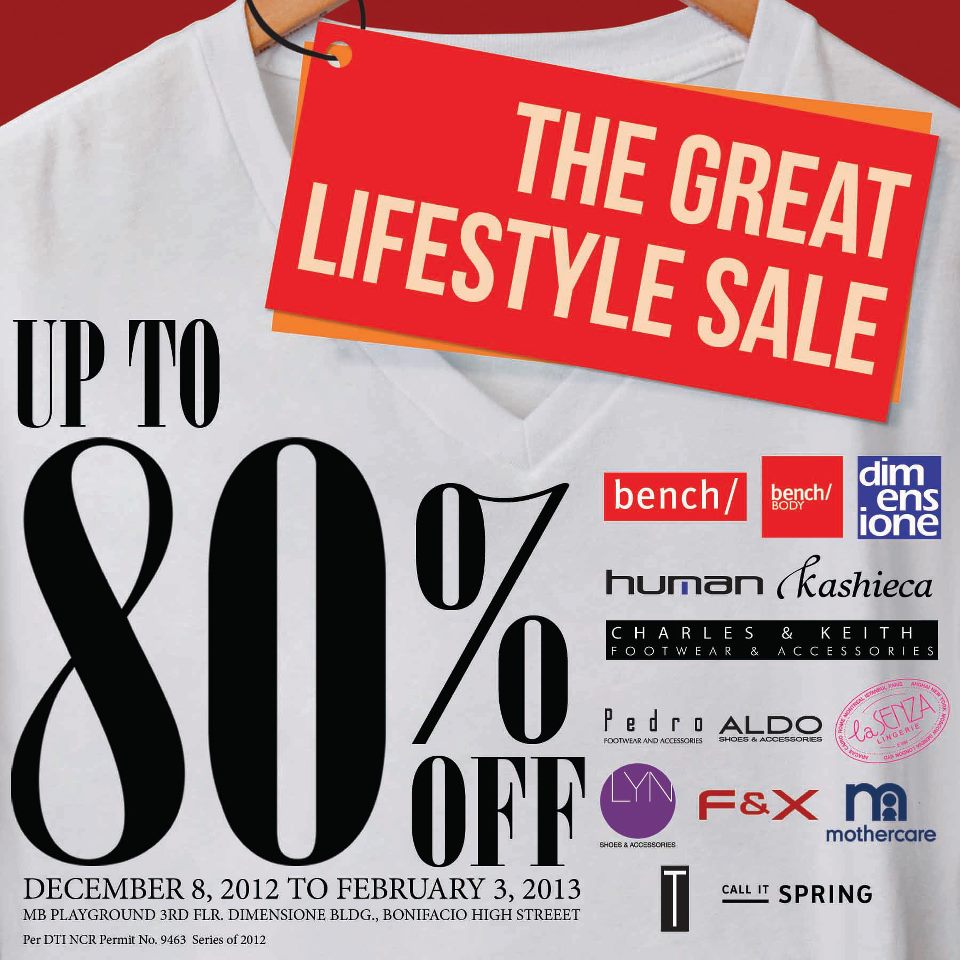 Bench The Great Lifestyle Sale December 2012 - February 2013