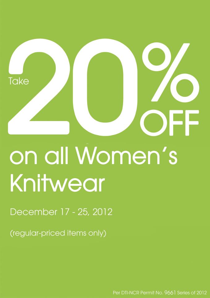 Debenhams Knitwear Sale December 2012