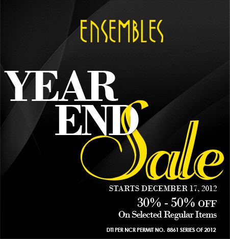 Ensembles Year End Sale December 2012