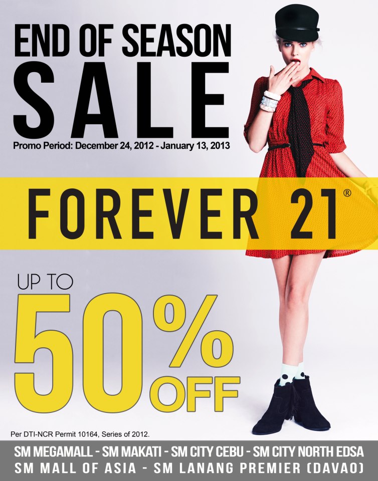 Forever 21 End of Season Sale December 2012 - January 2013