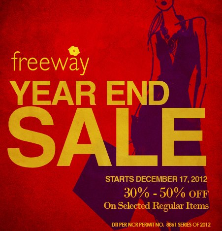 Freeway Year End Sale December 2012