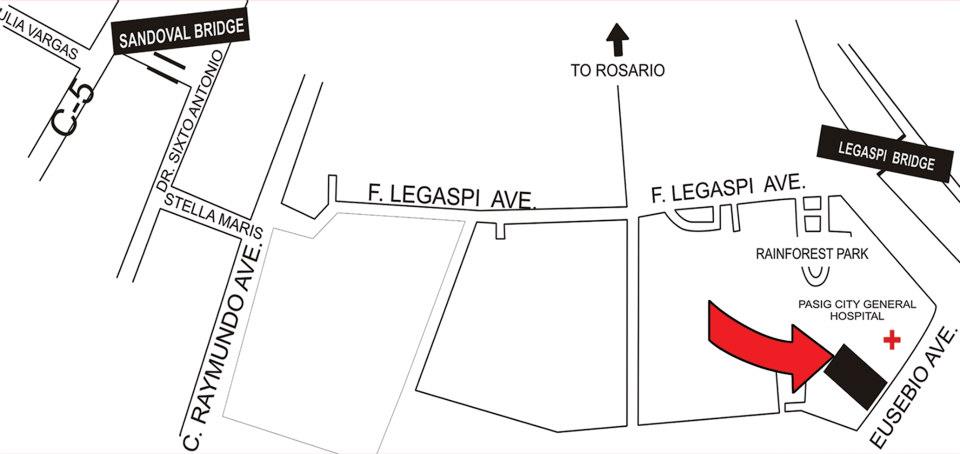 Gingersnaps & Just G Location Map