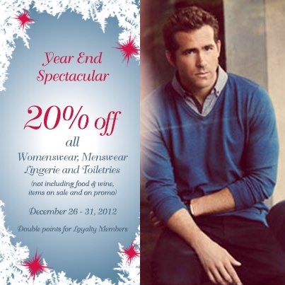 Marks & Spencer Year End Sale December 2012