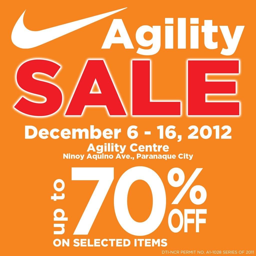 Nike Sale @ Agility Center December 2012