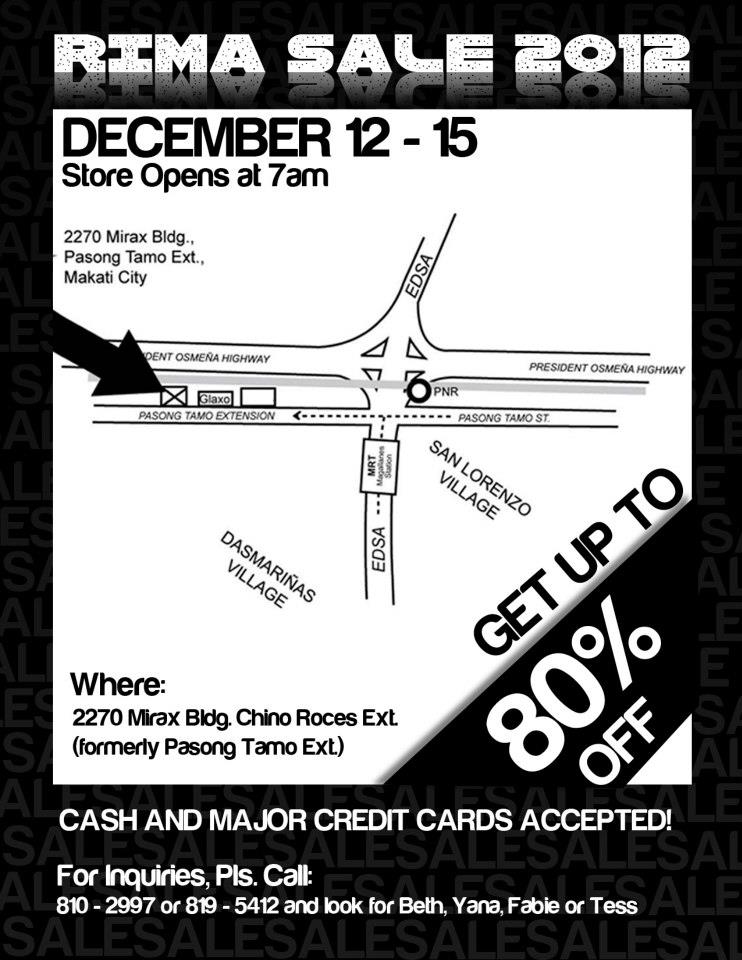 RIMA Sale @ Mirax Building December 2012