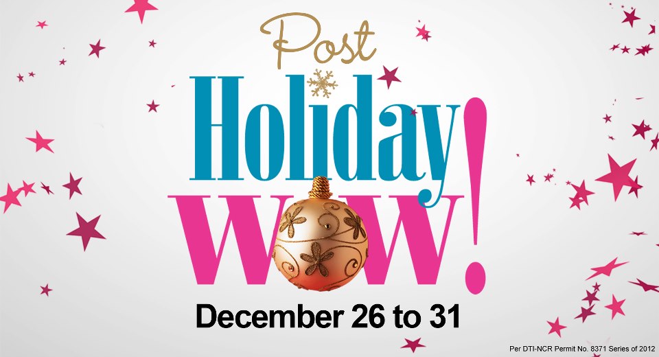 Robinsons Department Store Post Holiday Sale December 2012