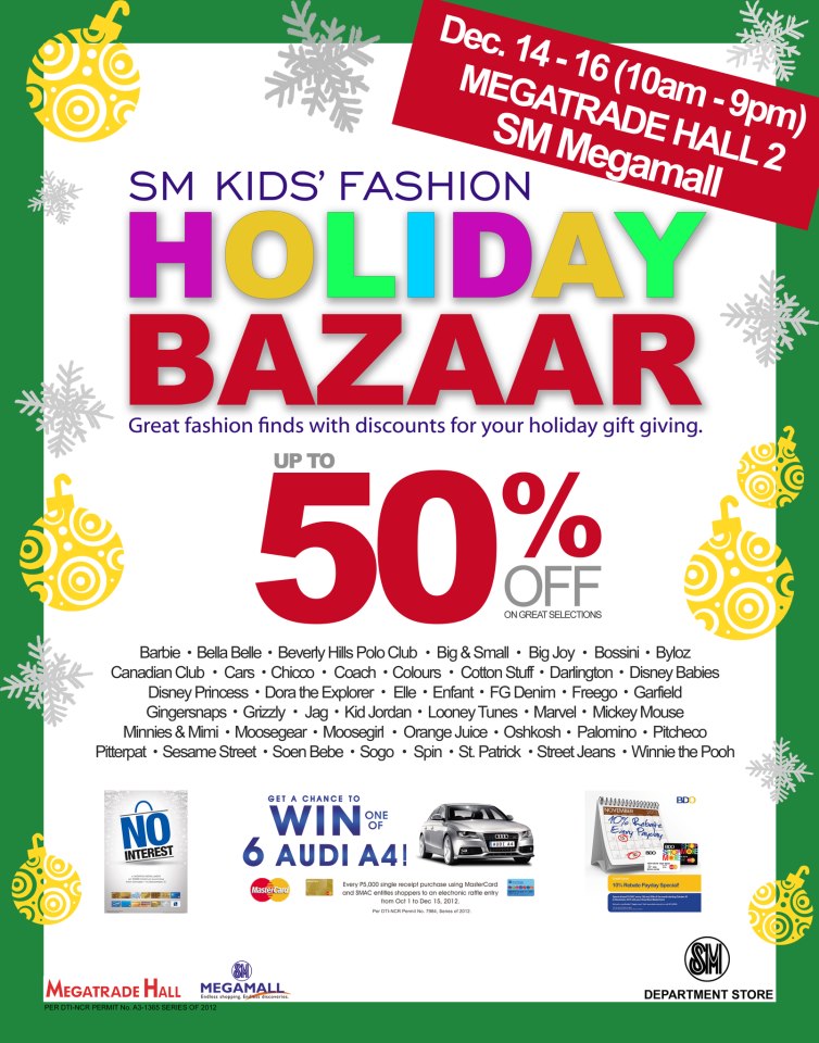 SM Kids Fashion Holiday Bazaar @ SM Megatrade Hall December 2012