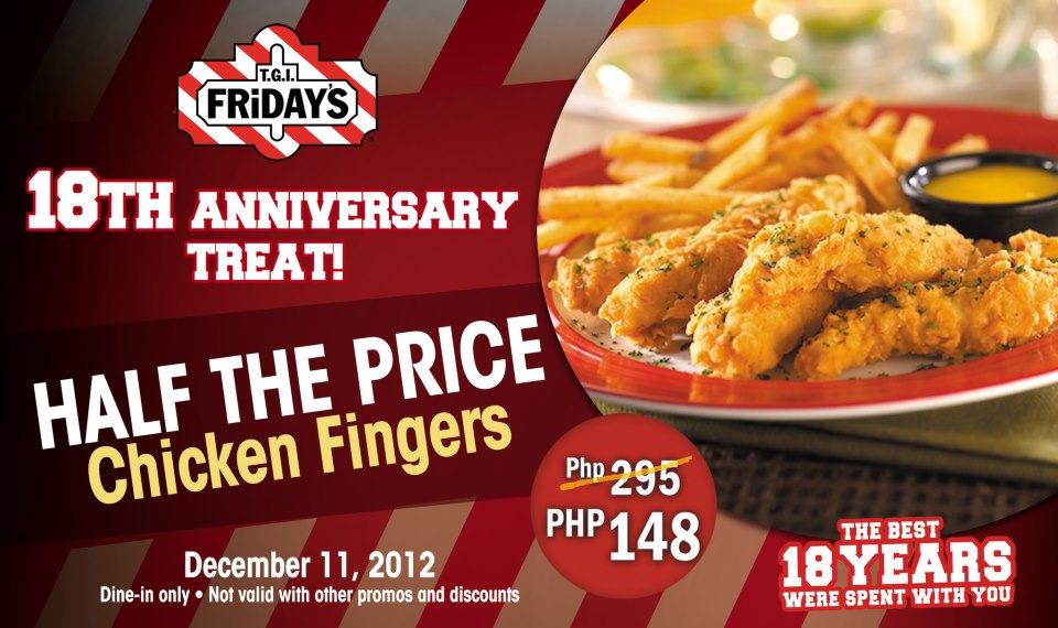 T.G.I. Fridays Anniversary Treat December 2012