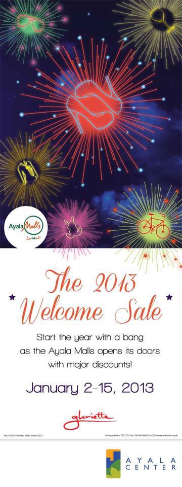 Glorietta 2013 Welcome Sale January 2013