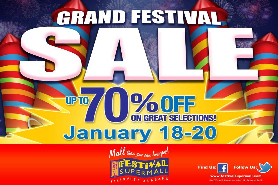 Grand Festival Sale @ Festival Supermall January 2013