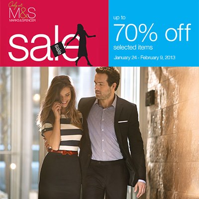 Marks & Spencer Further Reductions January - February 2013