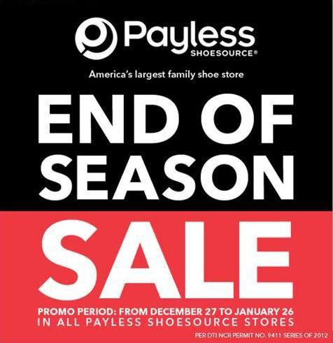 Payless Shoesource End of Season Sale January 2013