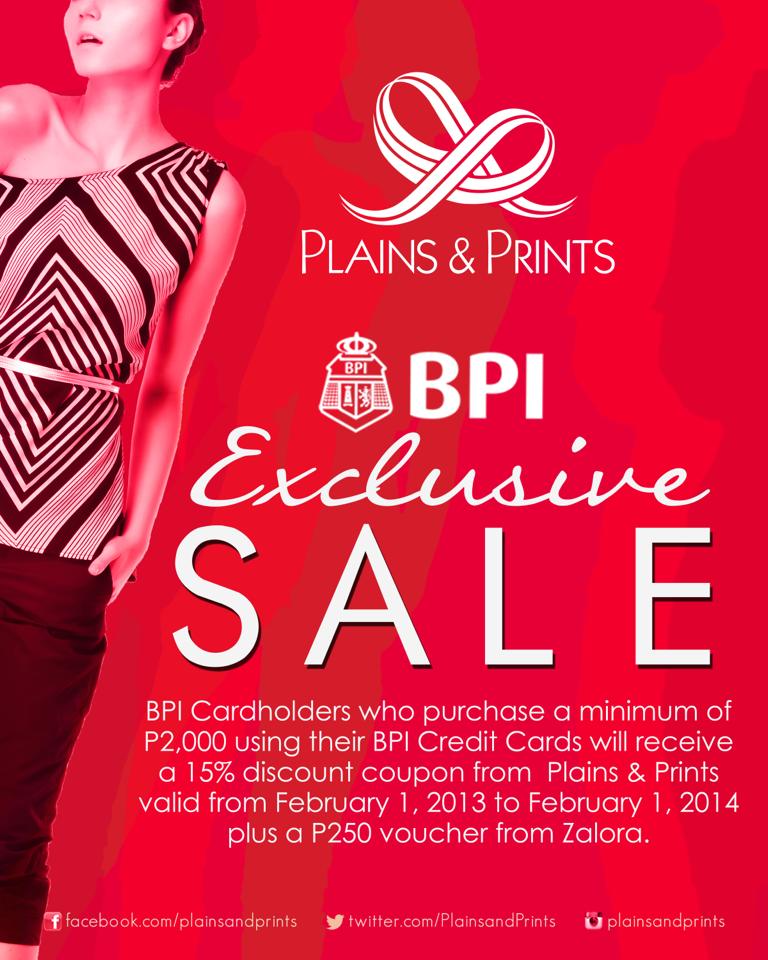 Plains & Prints BPI Exclusive Sale January 2013