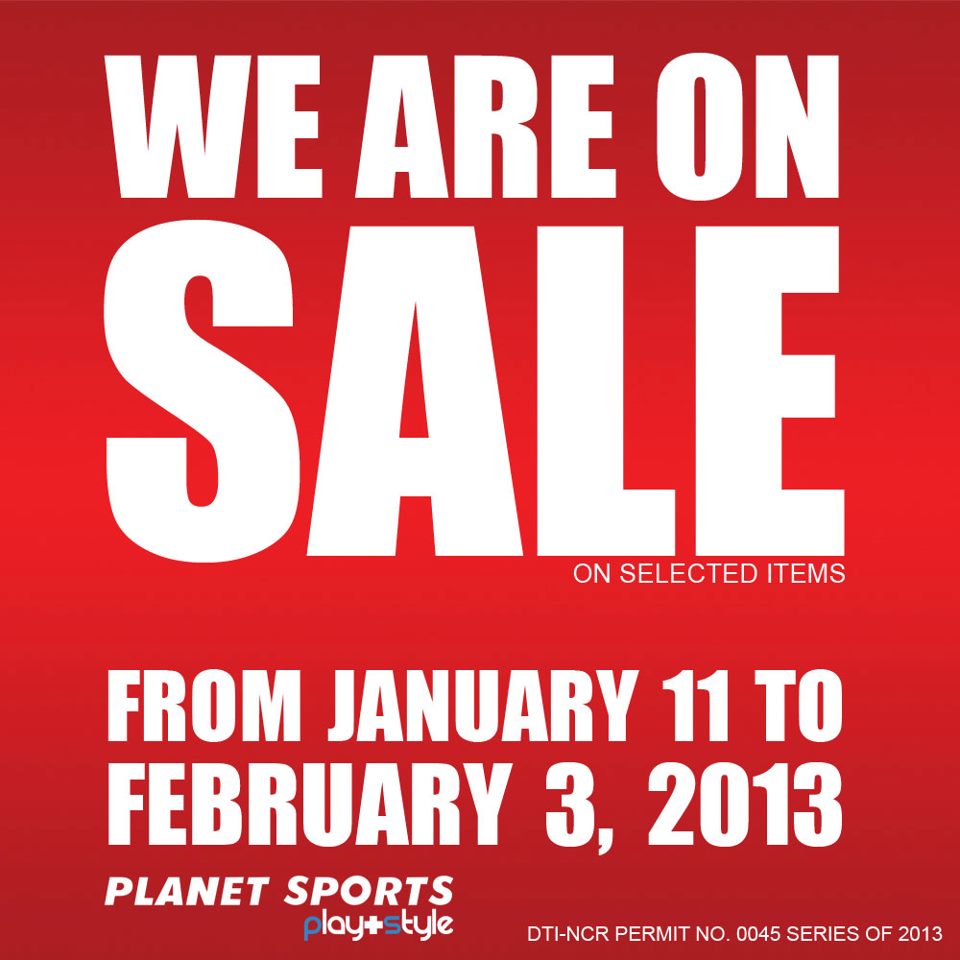 Planet Sports Sale January 2013