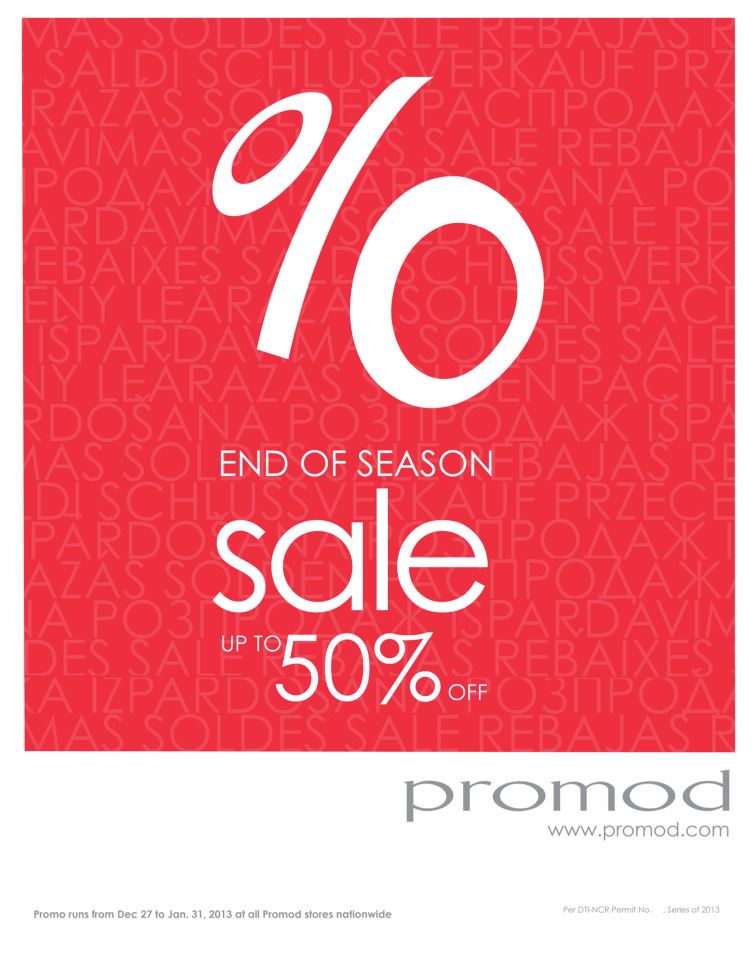 Promod End of Season Sale December 2012 - January 2013