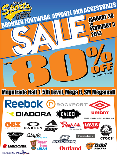 Royal Sports Fest Sale @ SM Megatrade Hall January - February 2013