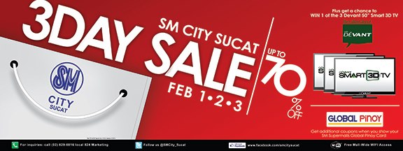 SM City Sucat 3-Day Sale February 2013