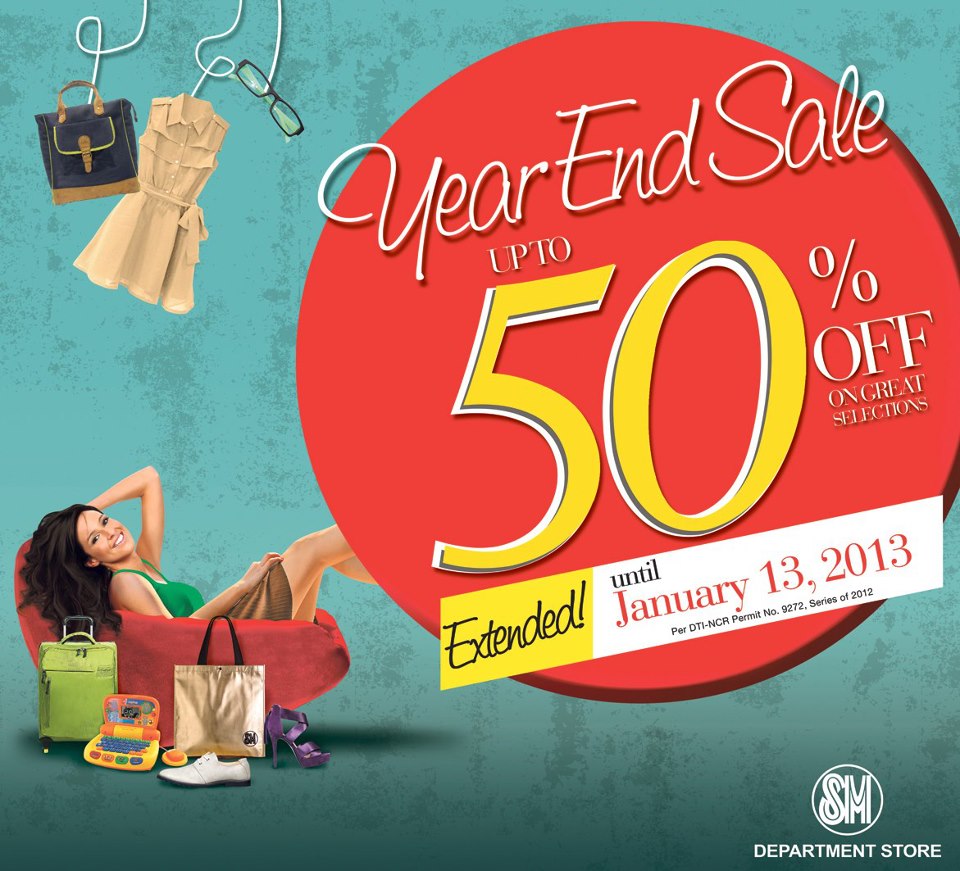 SM Department Store Year End Sale Janury 2013