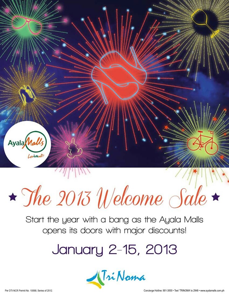 Trinoma Welcome Sale January 2013