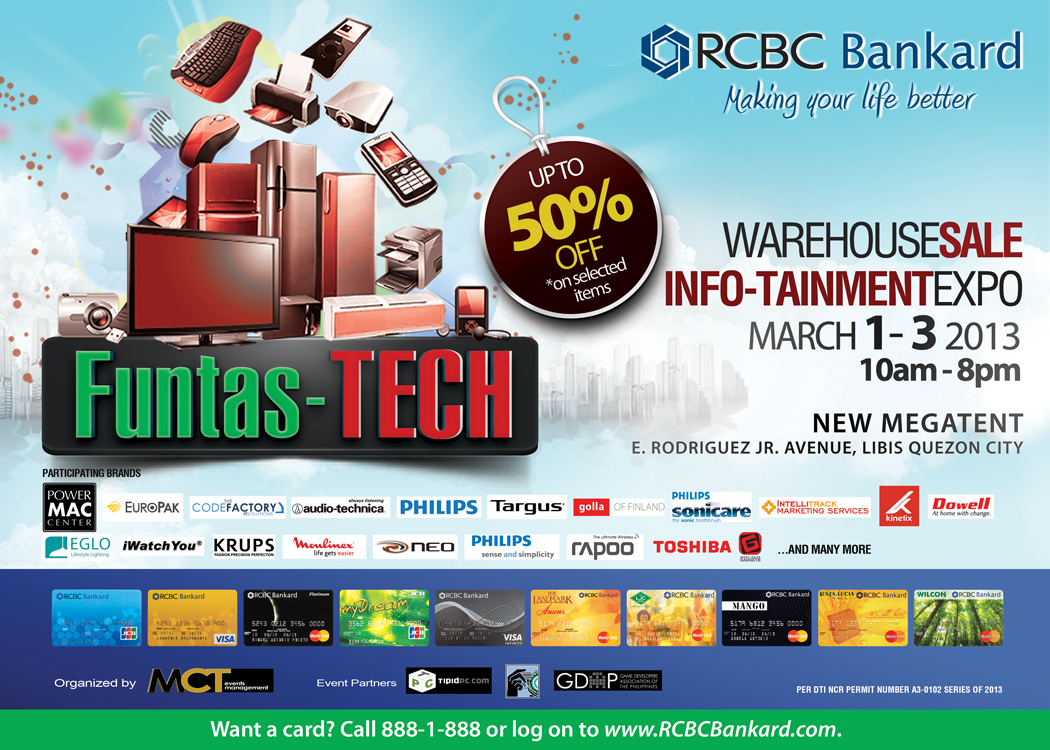 Funtas-TECH Warehouse Sale and Infotainment Expo @ Megatent Libis March 2013