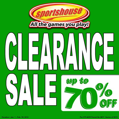 Sportshouse Clearance Sale February 2013