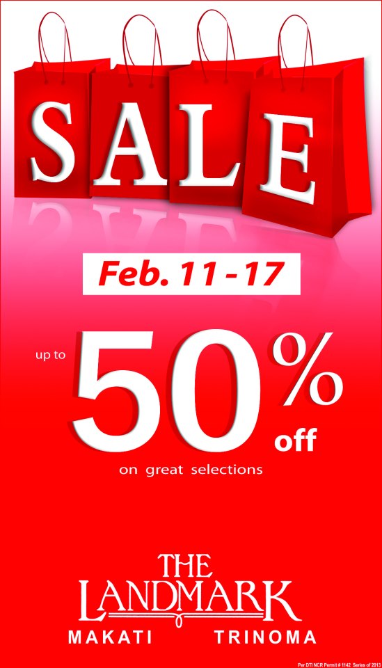 The Landmark Makati & Trinoma Sale February 2013