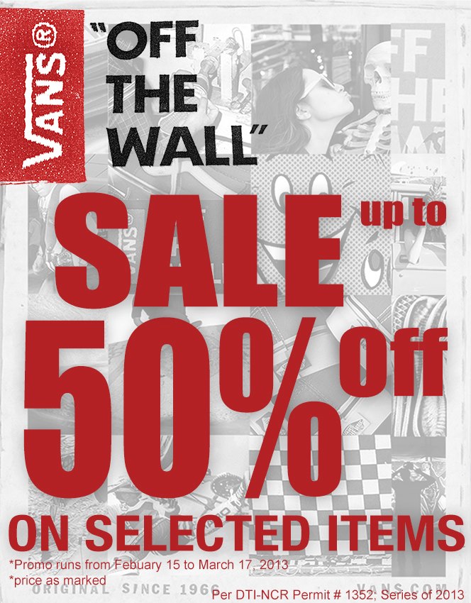 Vans Off The Wall Sale February - March 2013