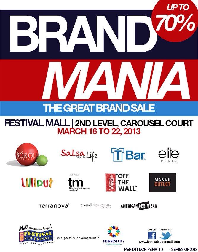 Brand Mania Sale at Festival Supermall March 2013