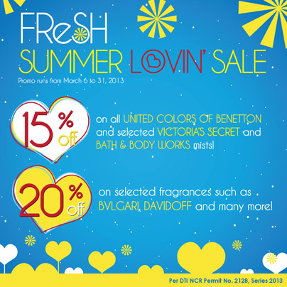 Fresh Fragrance Bar Summer Lovin Sale March 2013