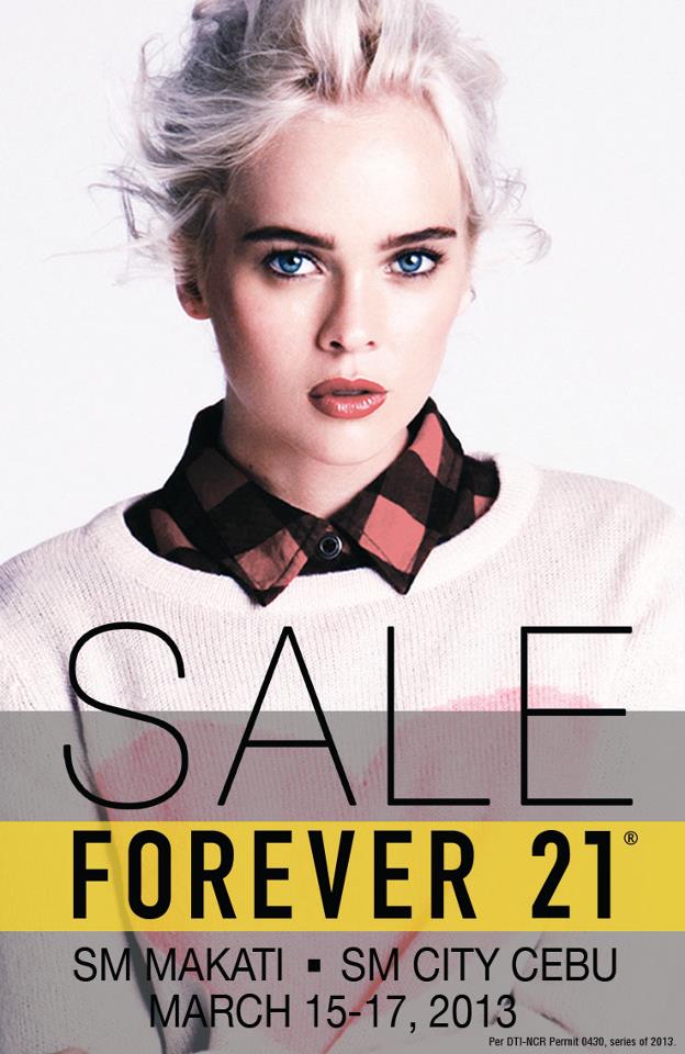 Forever 21 3-Day Sale @ SM Makati & SM City Cebu March 2013