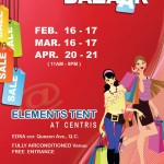 Grand Bazaar at Elements Tent, Eton Centris March – April 2013