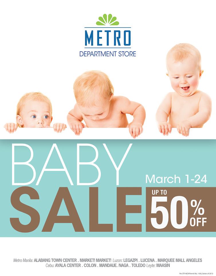 Metro Department Store Baby Sale March 2013