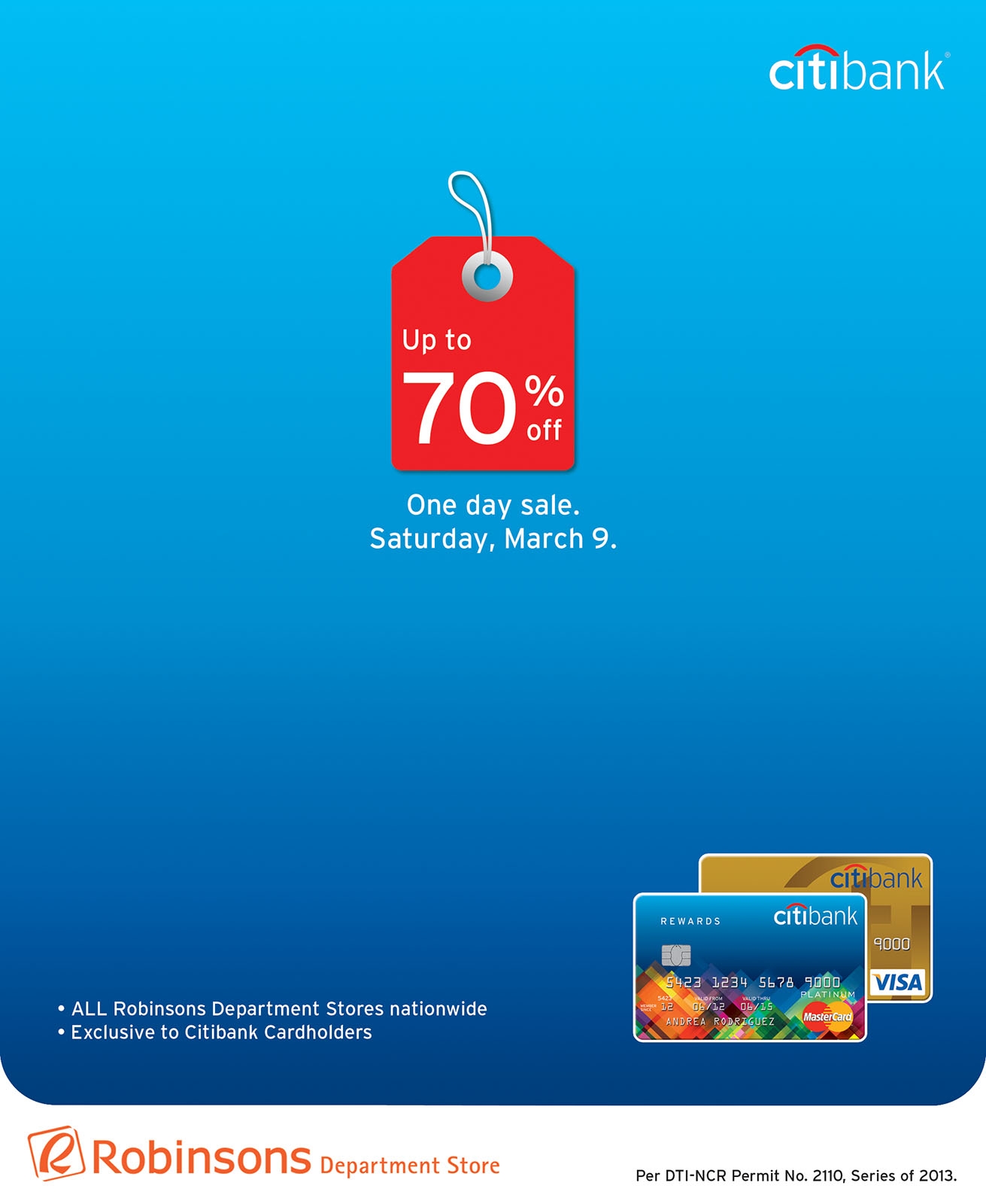 Citibank Promo: One-day exclusive sale for Citibank cardholders March 2013