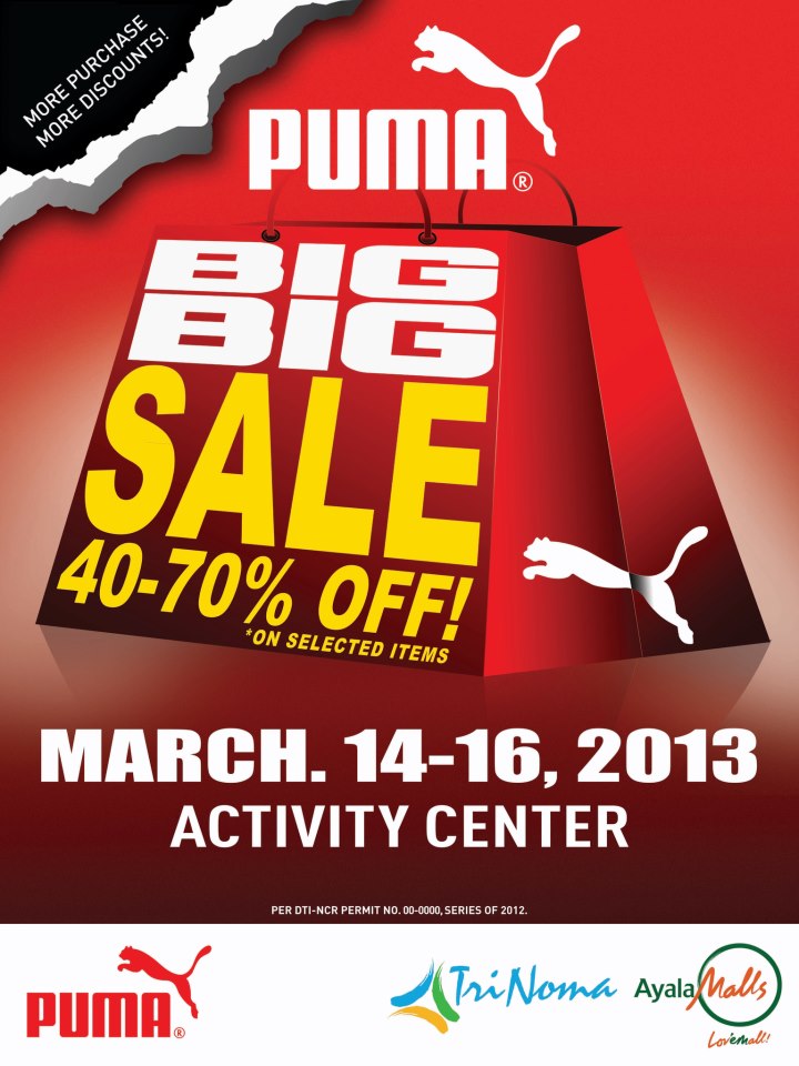 Puma Big Big Sale @ Trinoma Activity Center March 2013