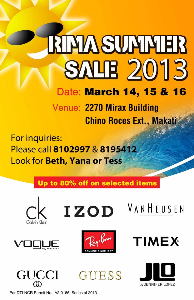 RIMA Summer Sale March 2013