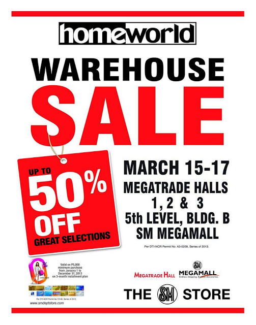 Homeworld Warehouse Sale @ SM Megatrade Hall March 2013