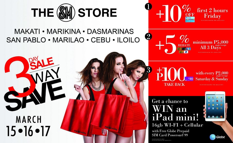 The SM Store 3-Day Sale March 2013