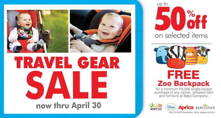 Baby Company Travel Gear Sale April 2013